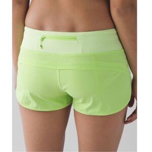 Lululemon Speed Short Clear Mint Size 8